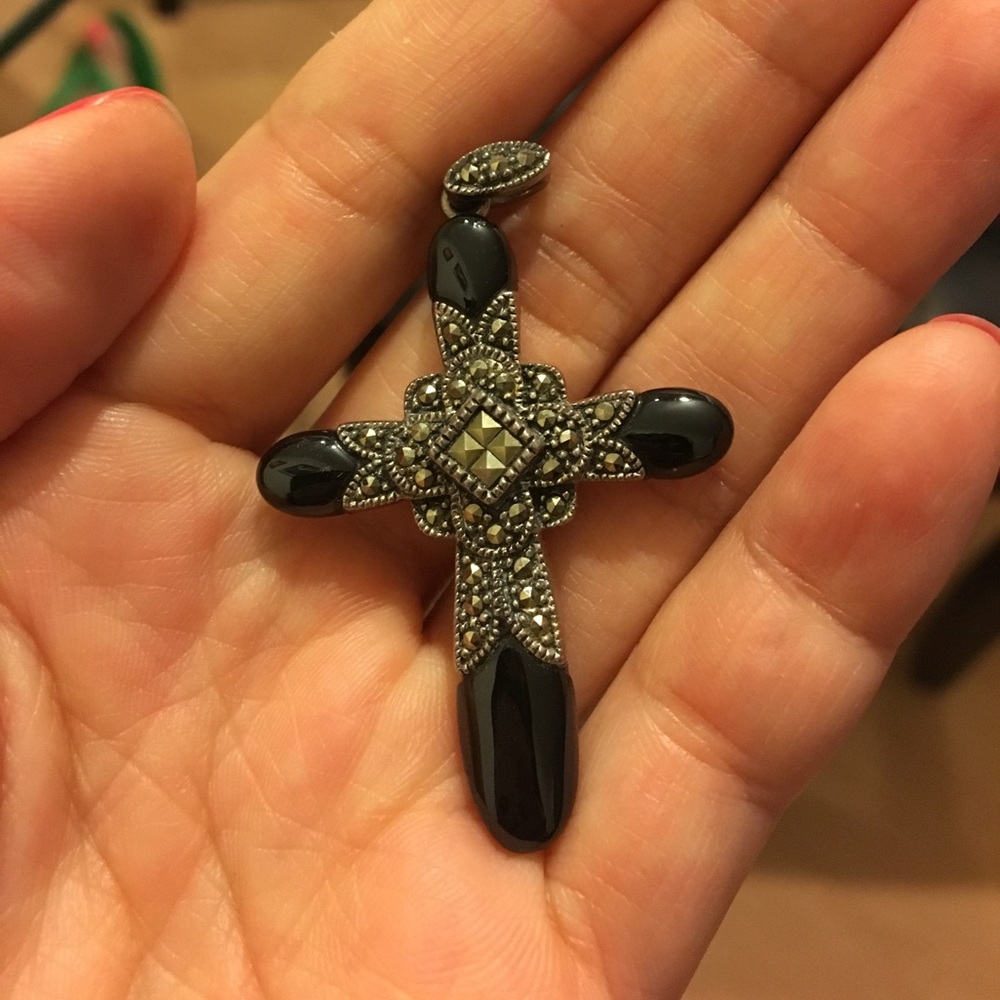 Chunky sterling silver cross