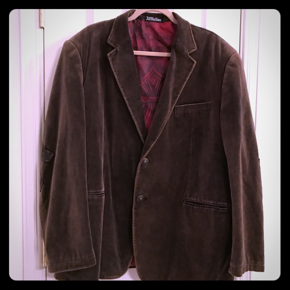 Velour coat, men's