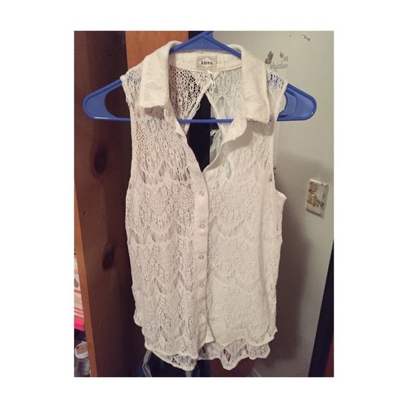 Kirra Tops - Kirra White Lace Top