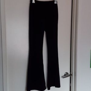 NWOT LF black velvet bell bottom pants