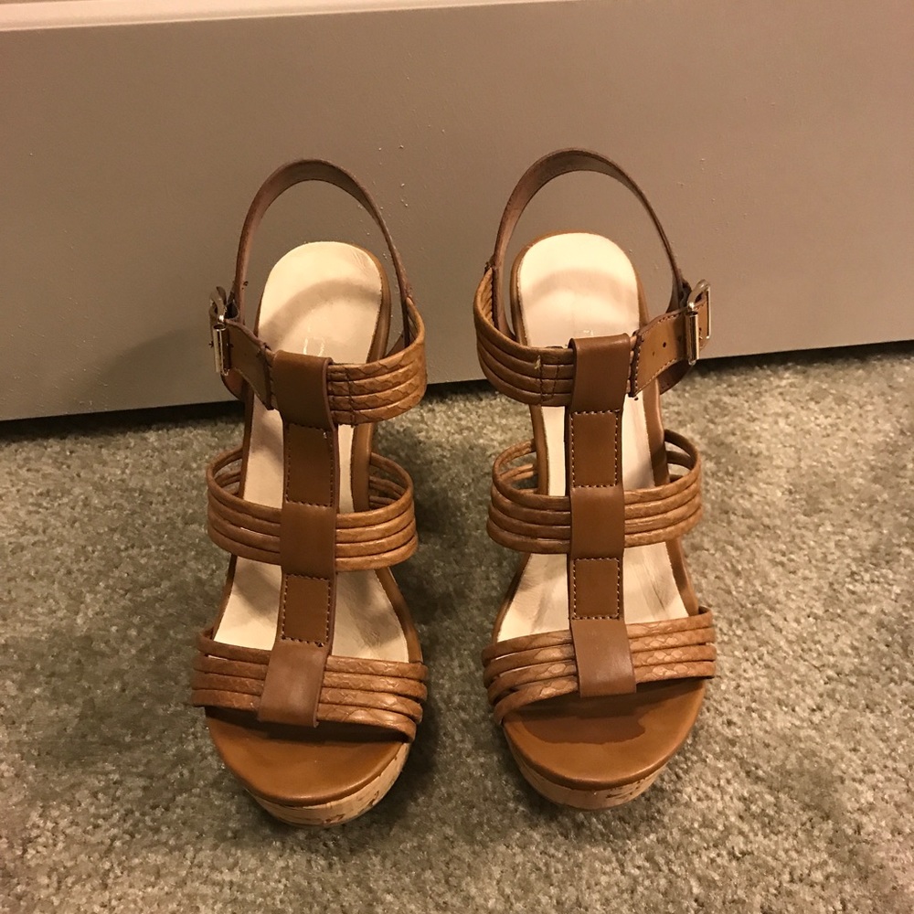 Leather Aldo Wedges