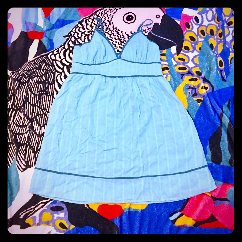 Light blue summer mini dress