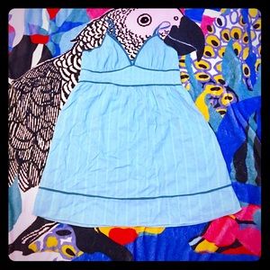 Light blue summer mini dress