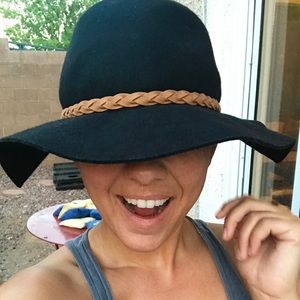 Black Floppy Hat