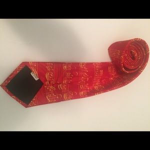 Red with Flowing Gold Sheet Music