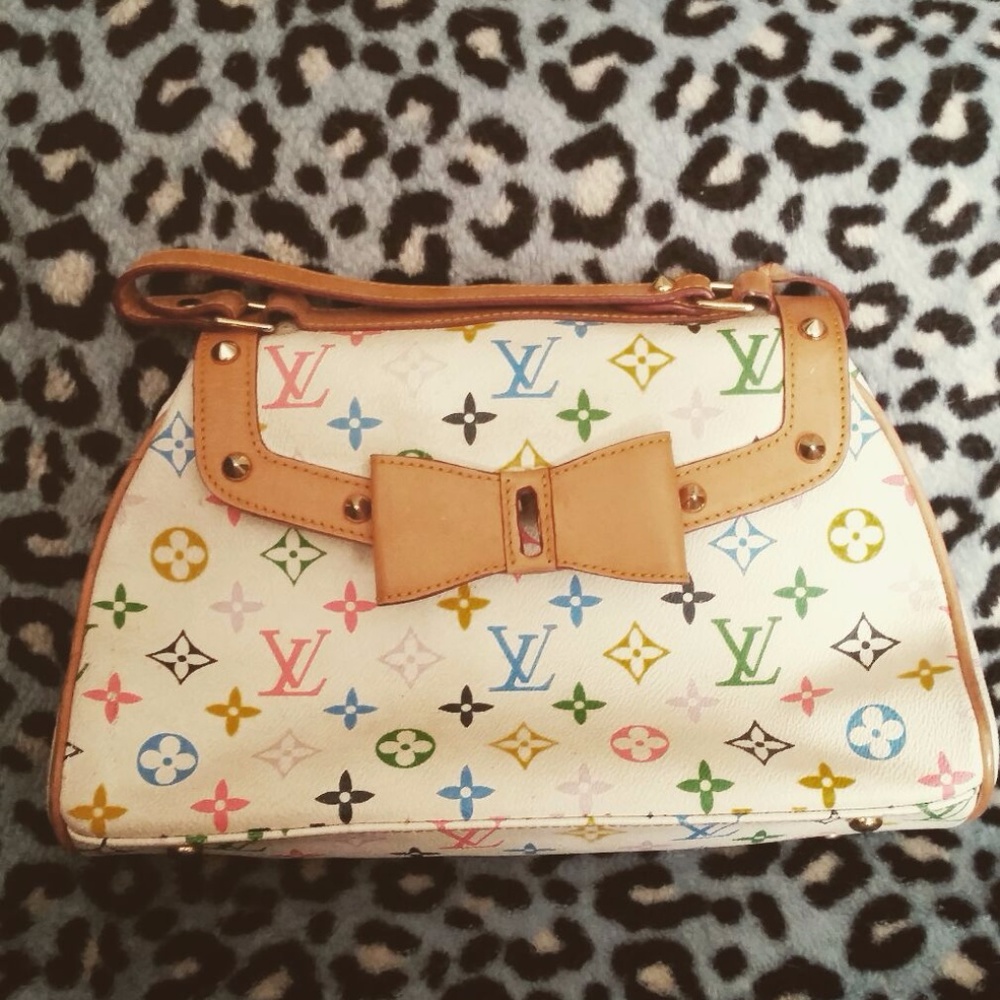 LV Colorful Logo Purse