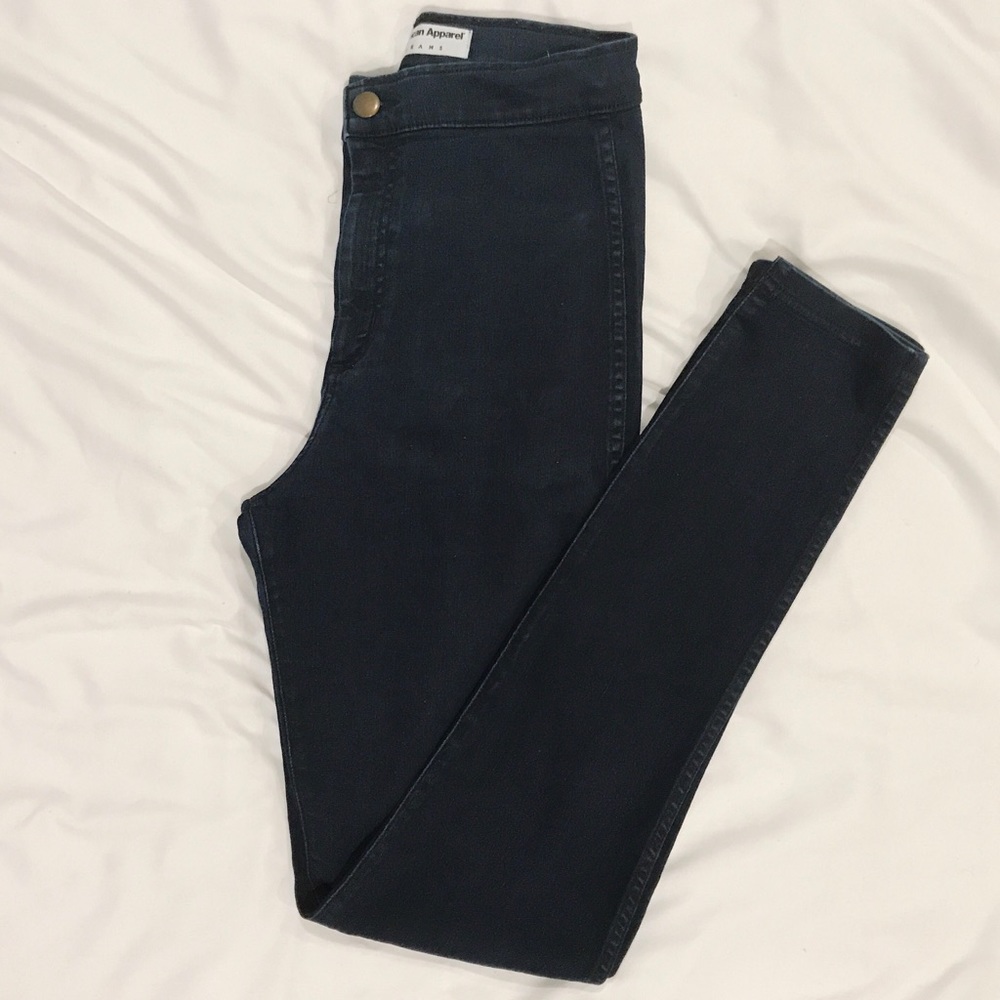 American Apparel High Waist Easy Jean (Dark Blue)