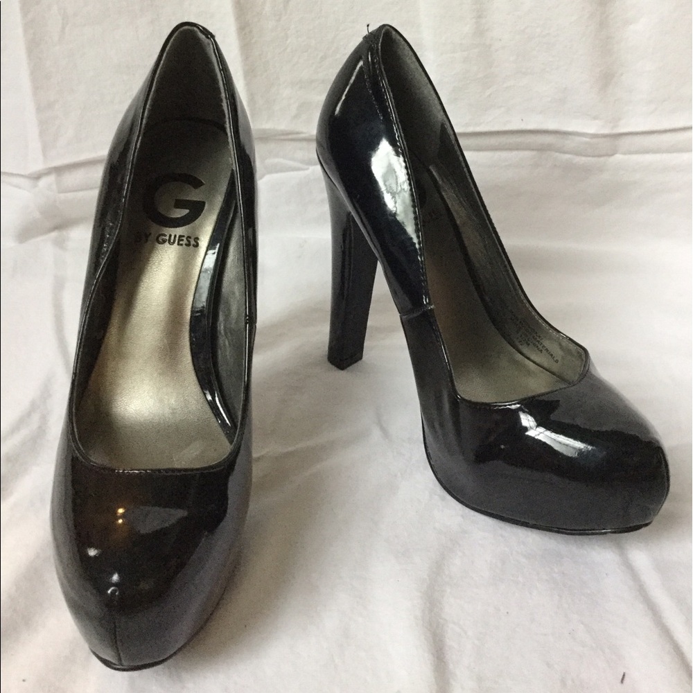 G by Guess Black Patent Pumps