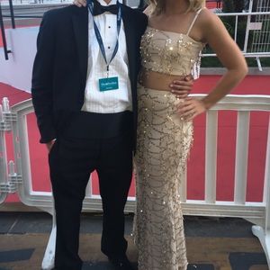 Sequin two piece dress