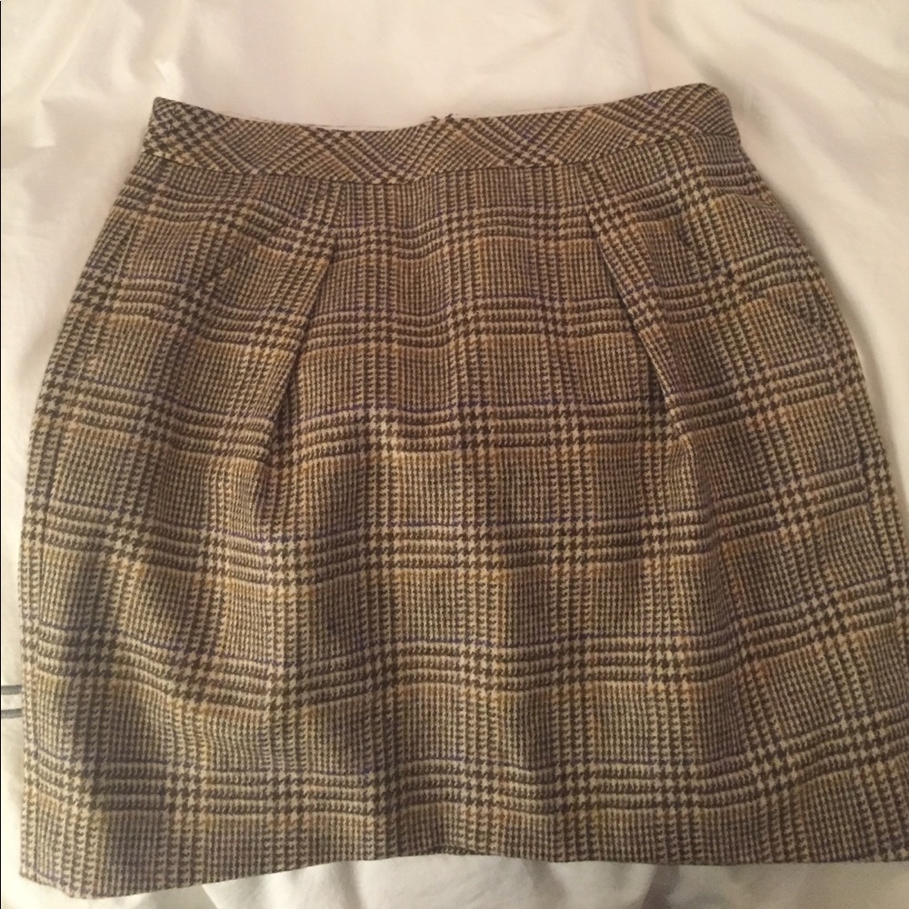 Jcrew wool mini skirt
