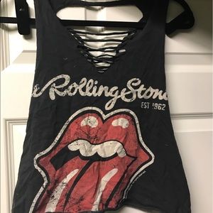Vintage inspired Rolling Stones tank