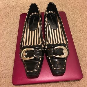 Manolo Blahnik Black and White Shoes