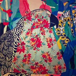 Tropical flower dress