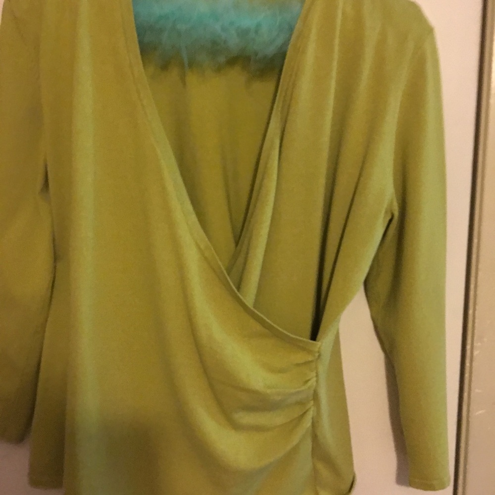 Summer weight wrap sweater