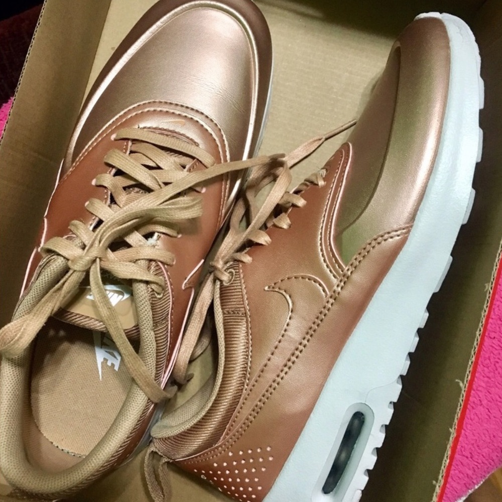 Nike- Air Max Thea. ROSE GOLD!  7! Only worn once