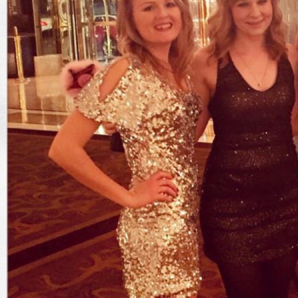 sequin bachelorette dress