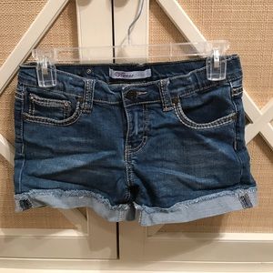 Vigoss Jeans cuffed Denim shorts w/ crystal detail