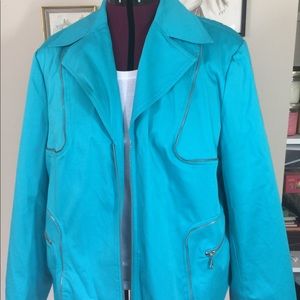 Lane Bryant jacket Size 26 with zipper accents
