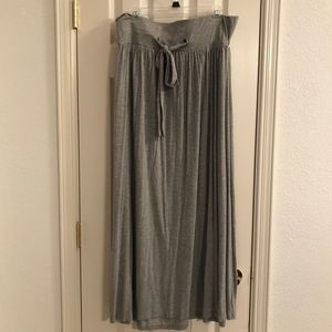 Maxi skirt, grey color