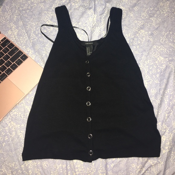 Button down black top - Picture 1 of 1