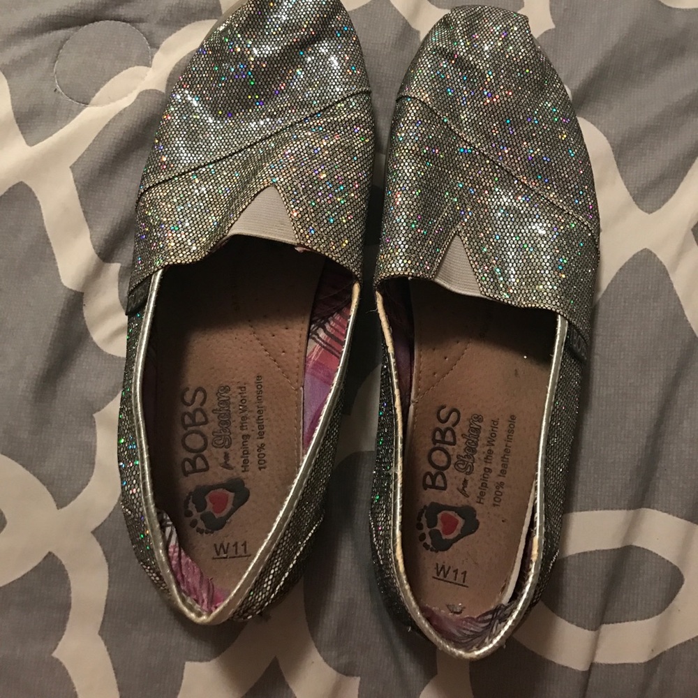 Bobs glitter shoes!