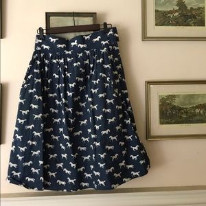 Robert Graham horse print skirt sz 6