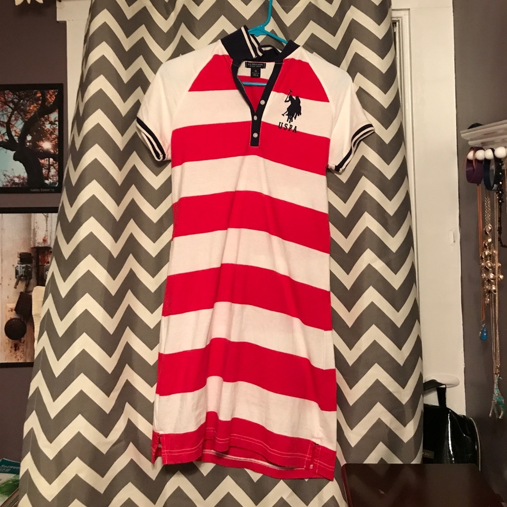 Polo collared t-shirt dress