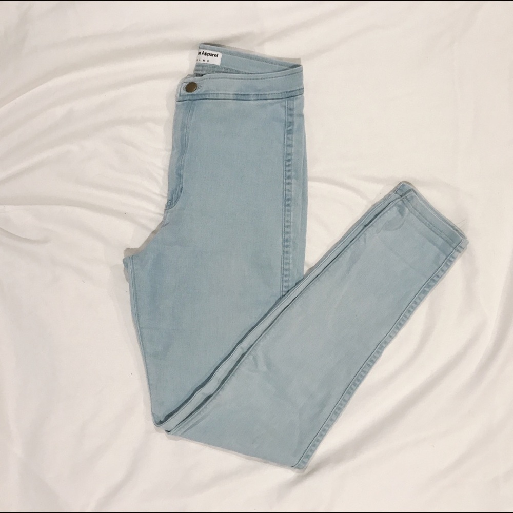 American Apparel High Waist Easy Jean (Light Blue)