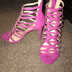 Sexy caged heels