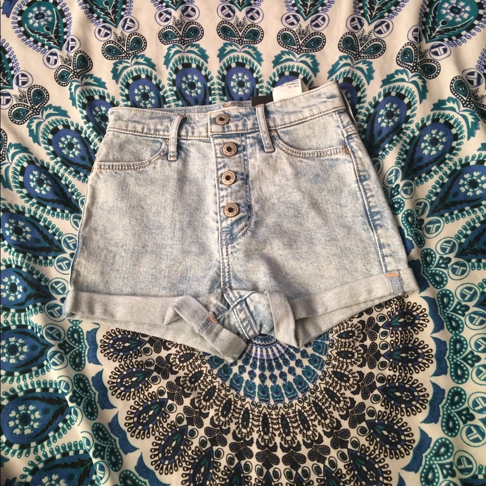 High rise shorts