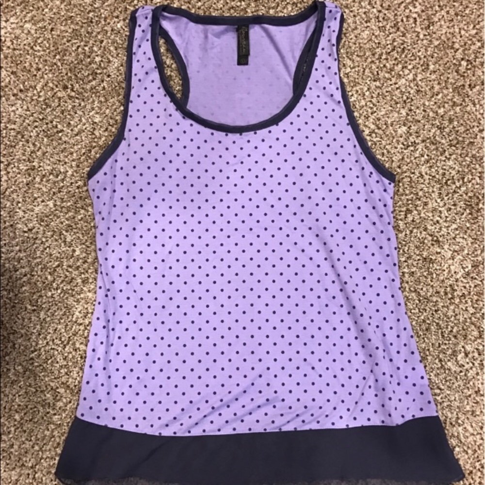 Polka dot pajama tank top