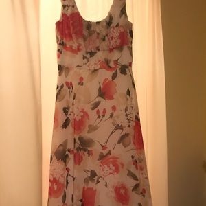 Pretty floral dress with bank zip