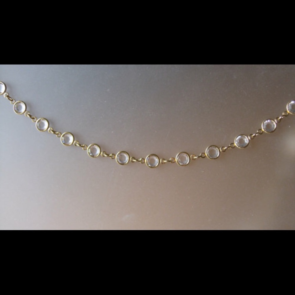 Gold plated Sterling Silver Swarovski Necklace