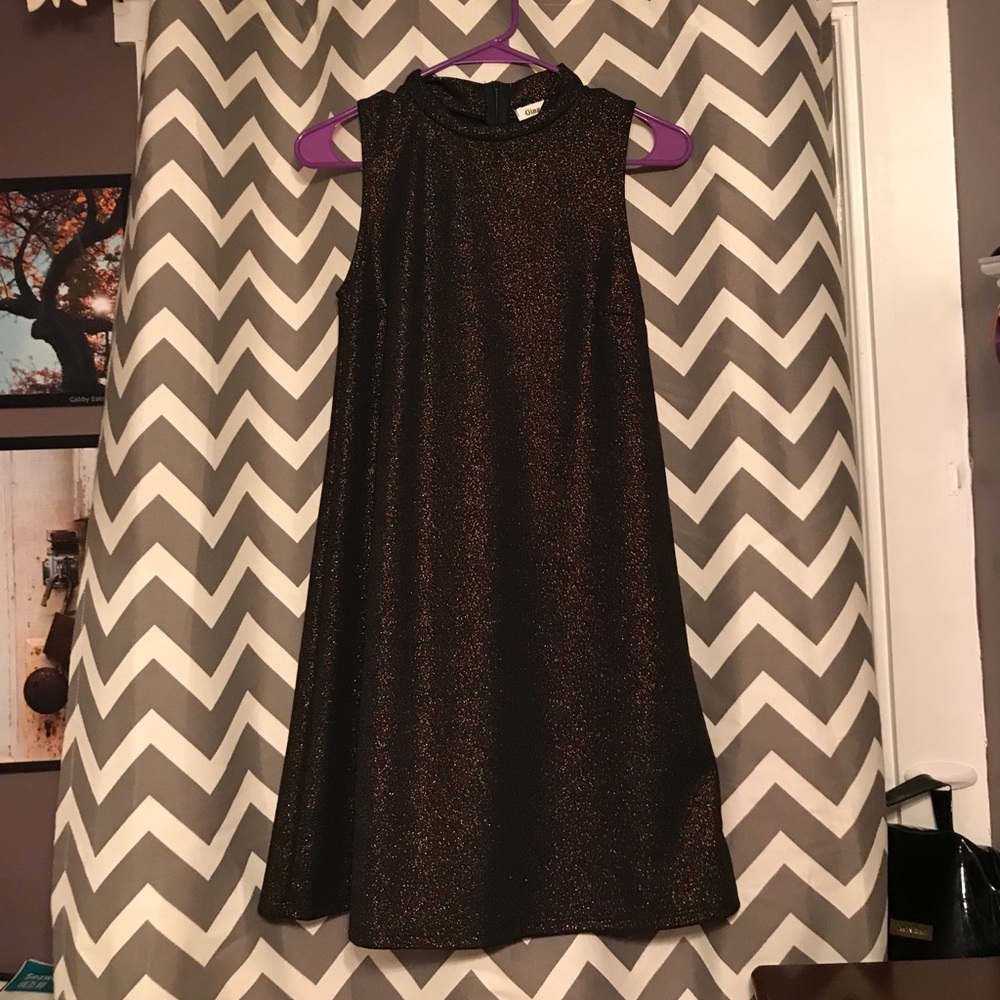 Gold and black dress