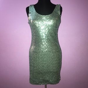 Sea Green Sequin Dress