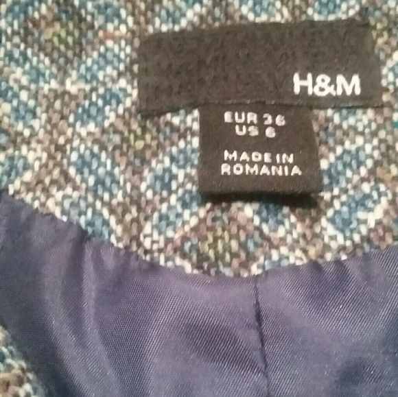 H & M Teal Vintage Blazer - Picture 4 of 7