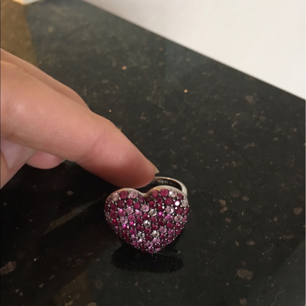 Effy ruby and pink sapphire sterling silver ring