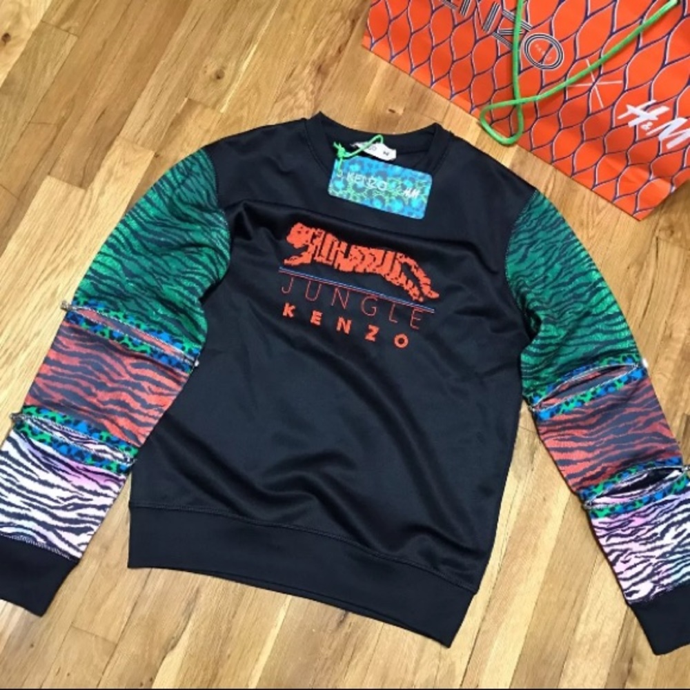 Kenzo x H&M Women Ruffle Collar Sweatshirt  tiger