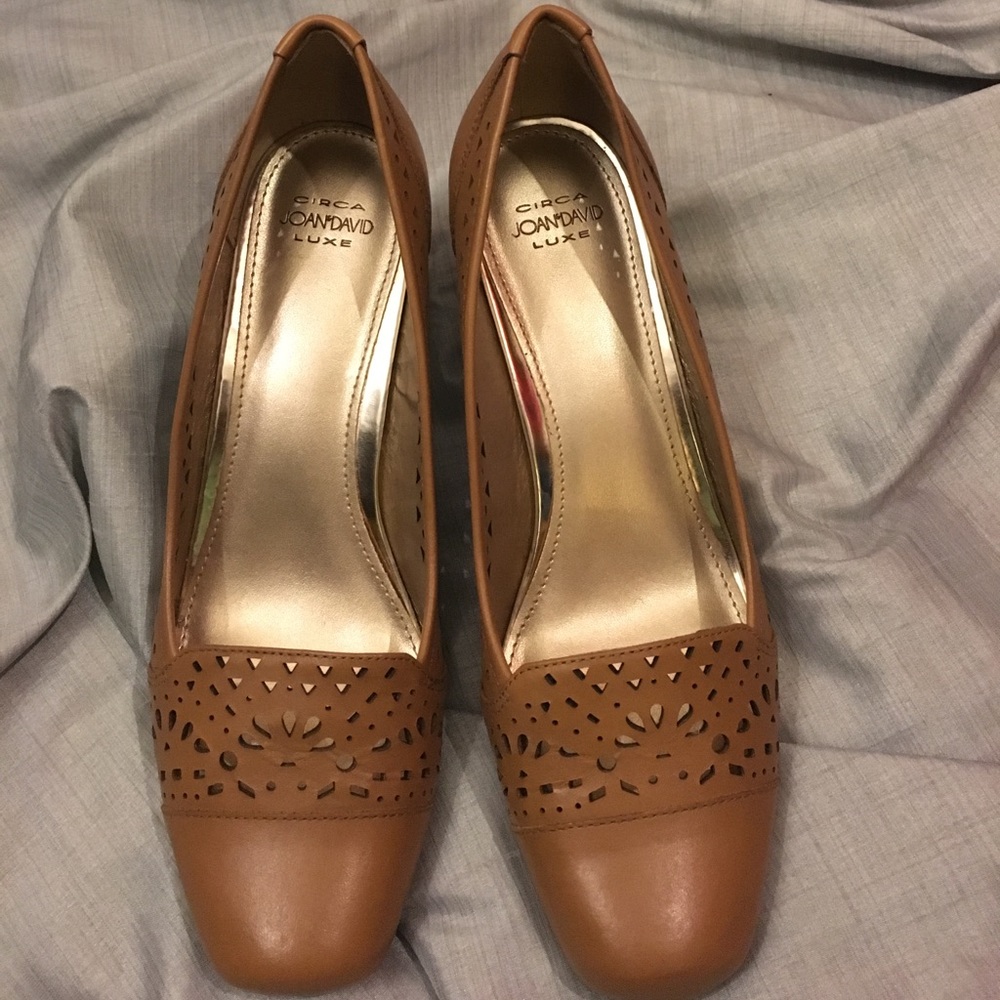 Cocoa laser cut pump Circa Joan & David Luxe