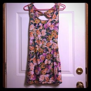 Forever 21 Floral Print Stretchy Dress