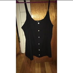 Forever 21 black sheer tank