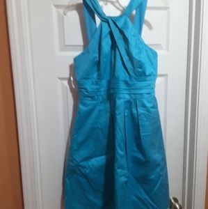 David's Bridal Ladies Sz 8 Teal Blue Dress