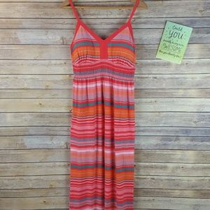 Athleta Byzantine striped maxi dress  XL