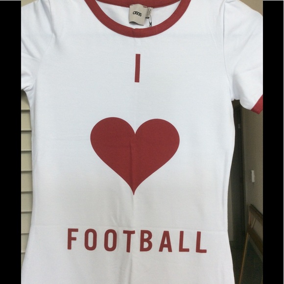 I ❤️ 🏈 T-shirt Dress - Picture 4 of 6