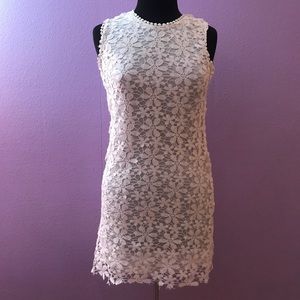 White Lace Floral Dress