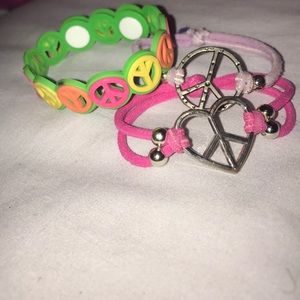 Peace-Sign Bracelet Bundle