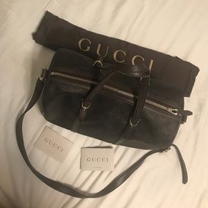 GUCCI GG Boston Handbag 2 way satchel