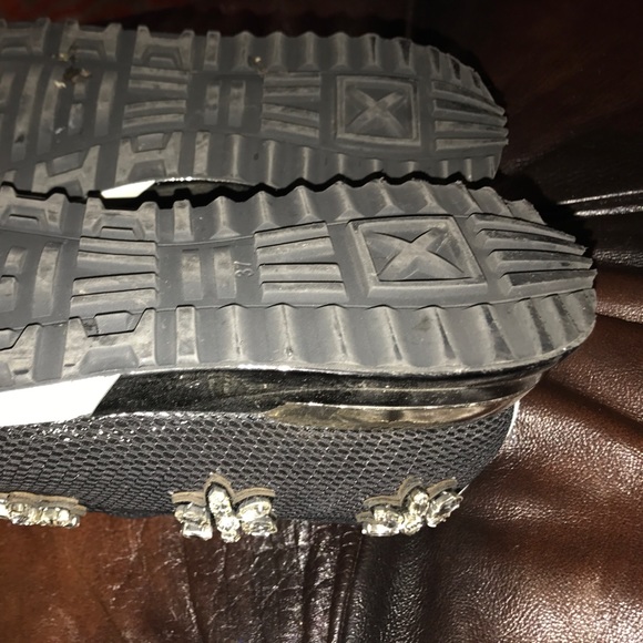 Sofia Baldi embellished black crystals sneakers 37 - Picture 6 of 8