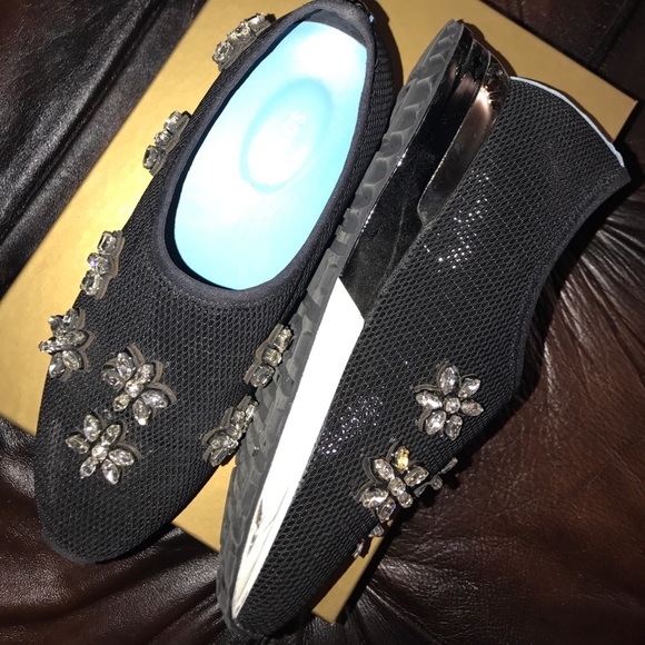 Sofia Baldi embellished black crystals sneakers 37 - Picture 7 of 8