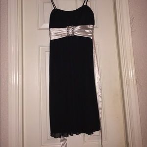 Black & white party dress